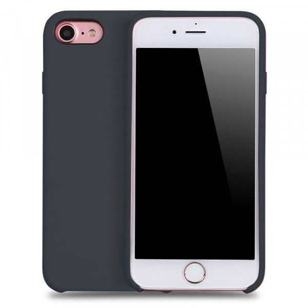 Wholesale iPhone 8 Plus / 7 Plus Pro Silicone Hard Case (Space Gray)